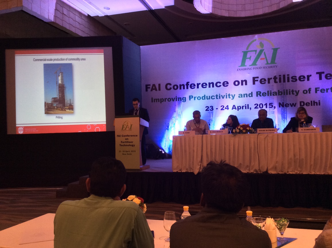 NIIK delegation presented by Head of Group for New Technologies Alexander Vorobev and International Affairs Manager Alexey Andreev attended 2015 FAI Technical Conference on Fertilizer Technology held on April 23-24, 2015 in New Delhi, India. 