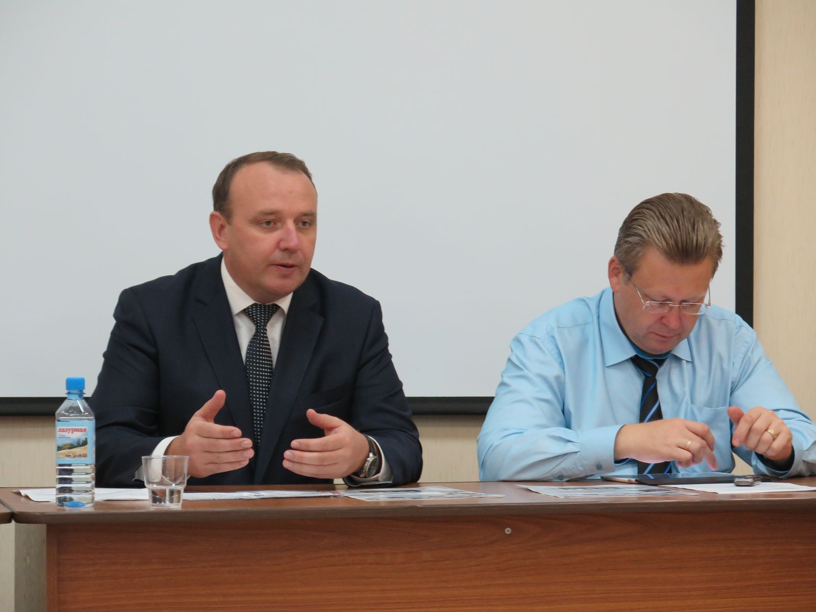 В ОАО «НИИК» состоялась встреча с Главой администрации Дзержинска В.С.Нестеровым